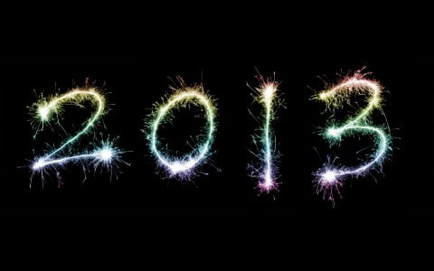 2013 new year sparkler
